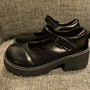 Black Mary Janes